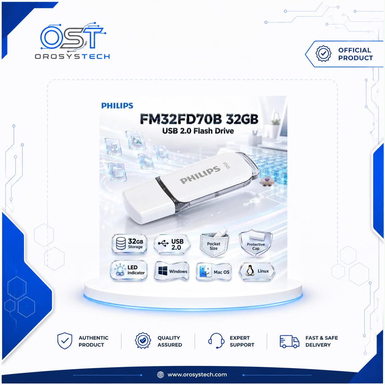 Philips Snow Edition 32GB USB 2.0 Flash Drive