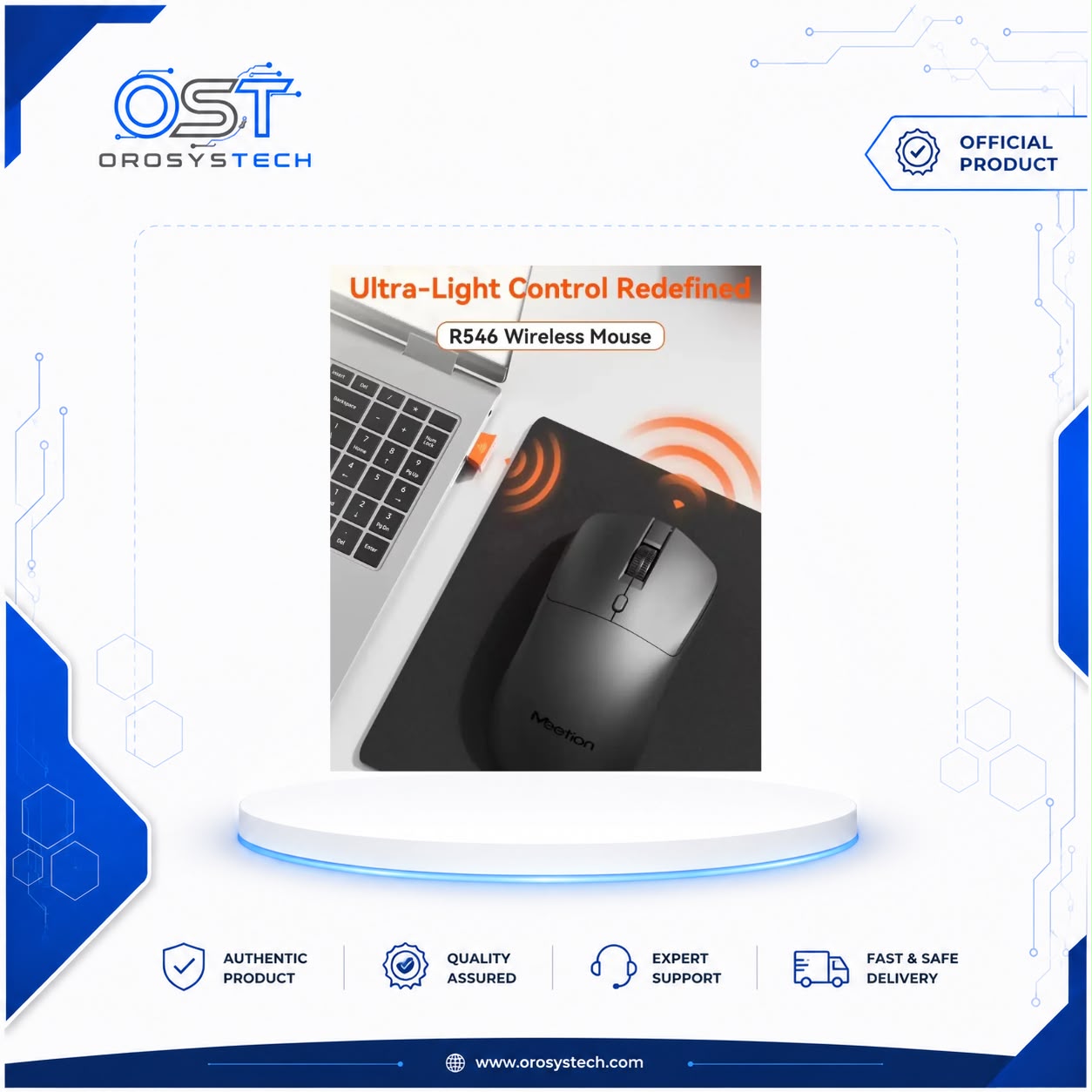 Meetion R546 Silent Wireless Mouse Dark Gray 2.4GHz