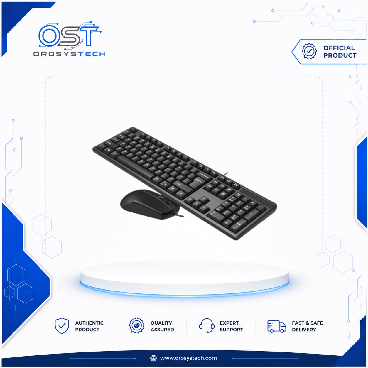 A4Tech KK-3330 wired keyboard and mouse combo - OST